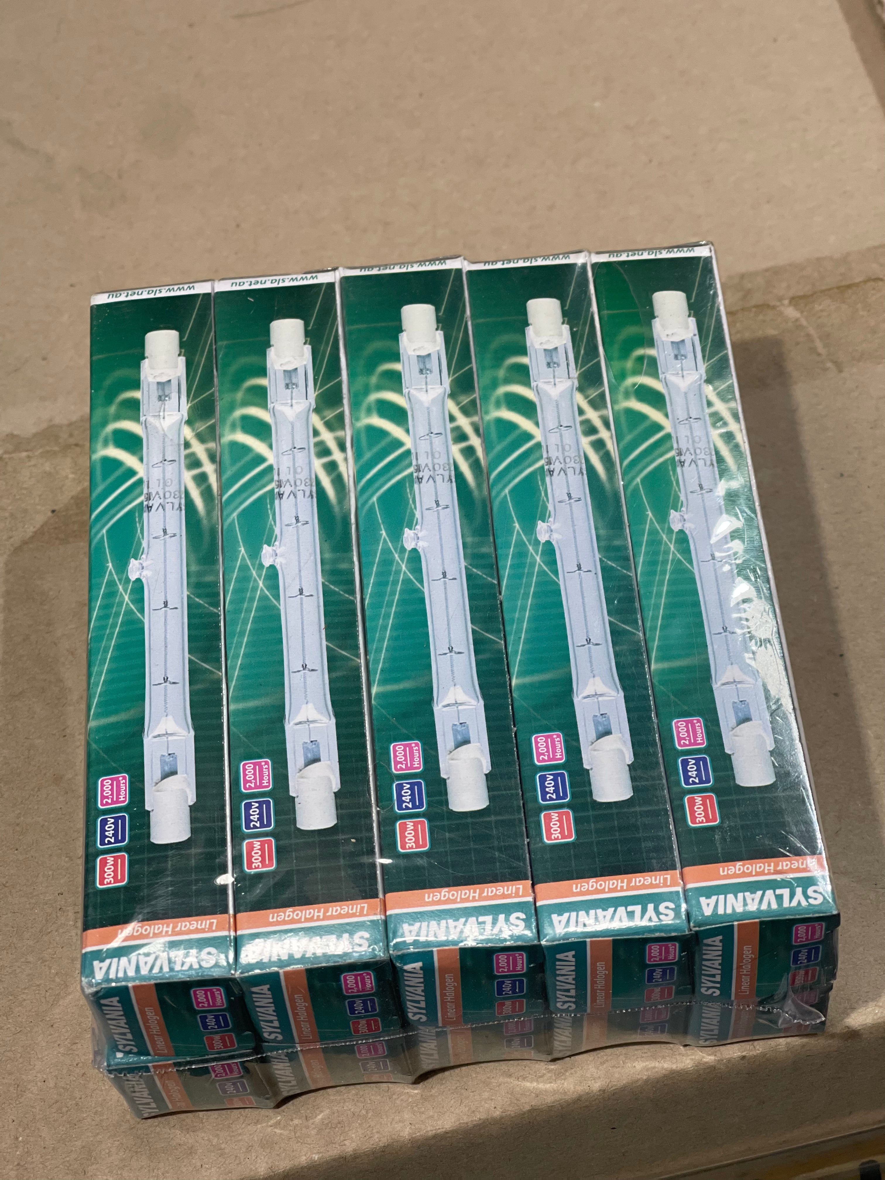 Sylvania 300W Linear Halogen Lamp – R7s Base | 240V (Single or 10-Pack)