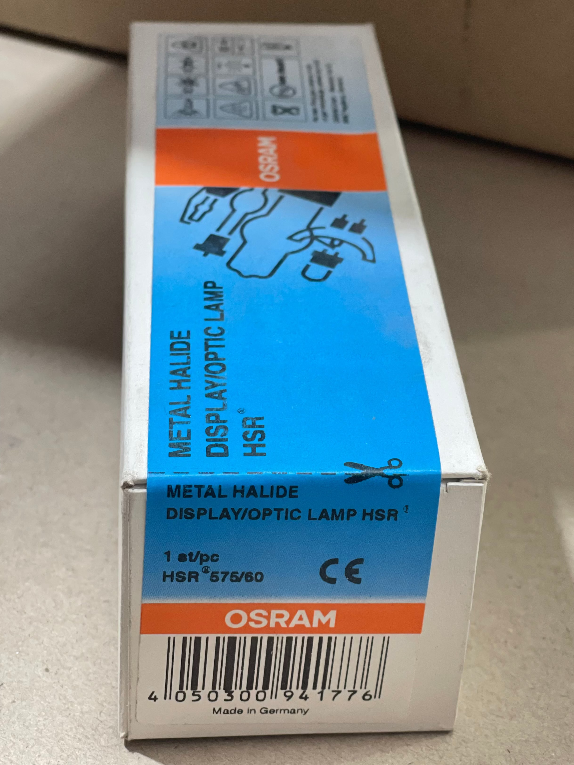 OSRAM HSR 575/60 – 575W Metal Halide Lamp | GY9.5 Base | 6000K Daylight
