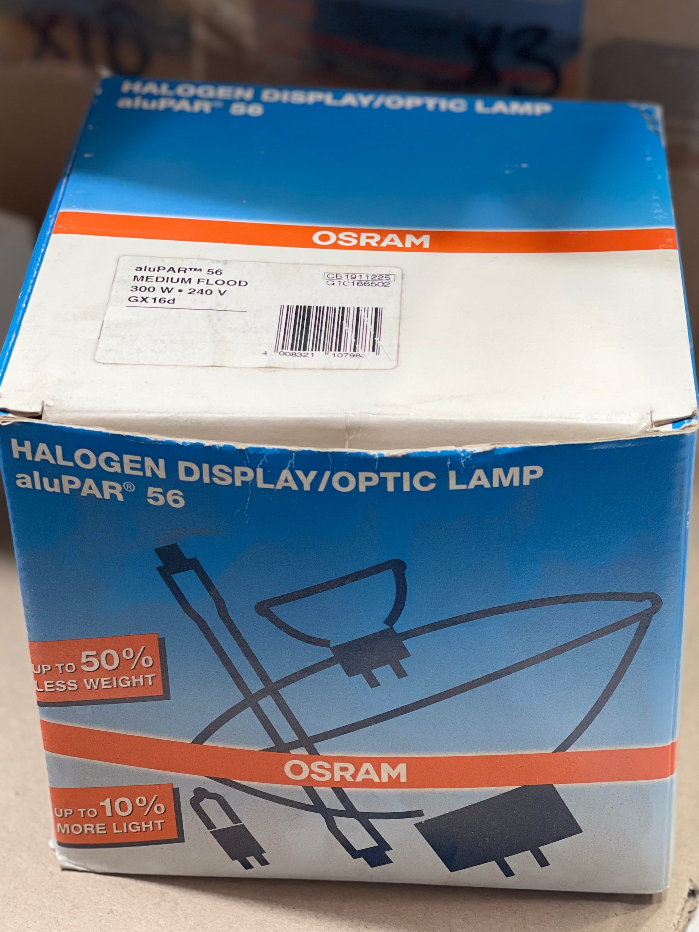 OSRAM aluPAR 56 – 300W Halogen GX16d | Medium Flood Beam