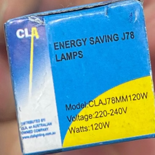 CLA J78MM 120W – 120W Linear Halogen Lamp, R7s Base (78mm)