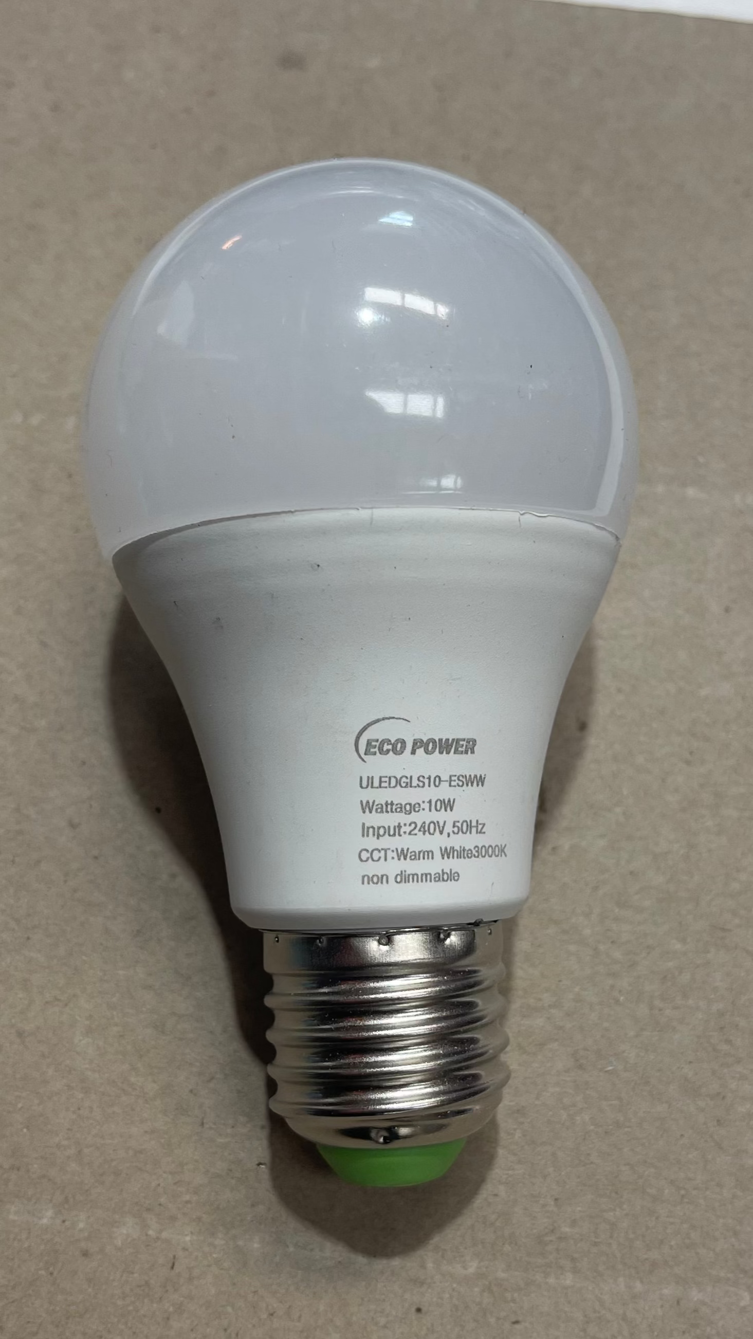 Eco Power-LED Bulb – 10W E27/B22 Warm White