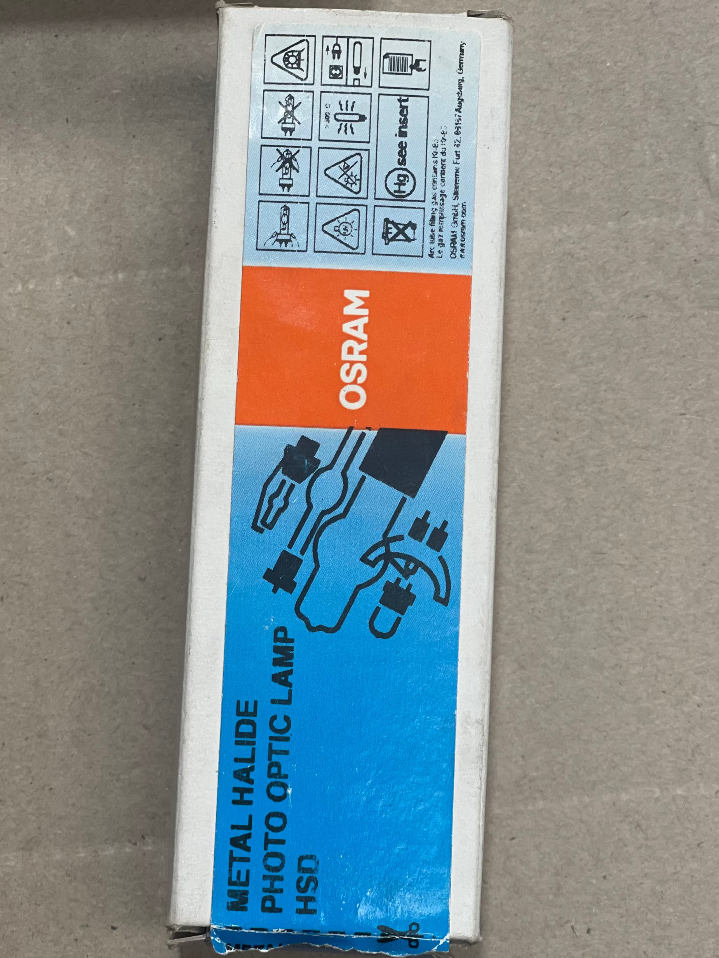 OSRAM HSD 250/60 – 250W Metal Halide Lamp | GY9.5 Base | 6000K