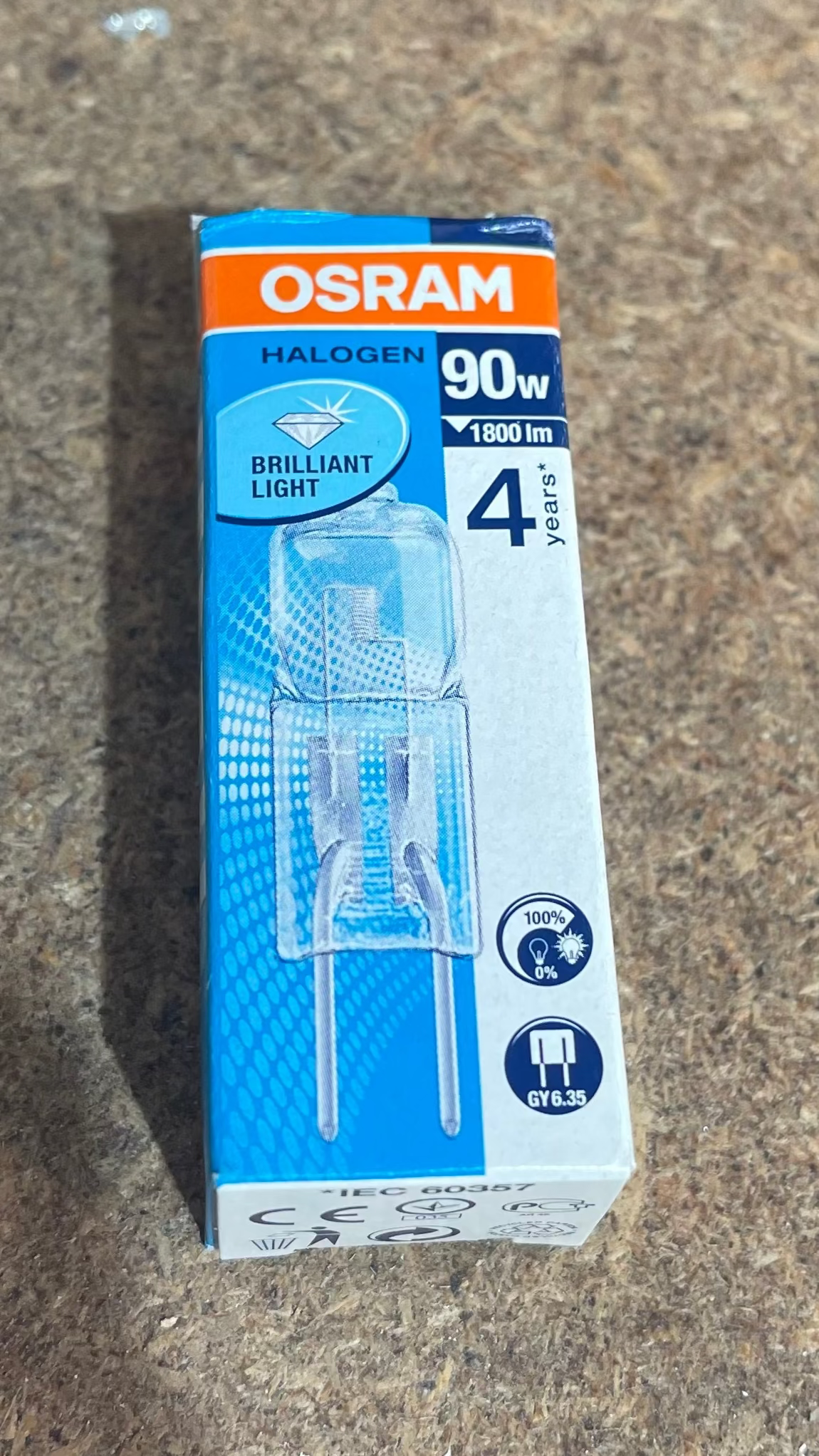 OSRAM HALOSTAR STARLITE – Halogen Lamp (GY6.35, 90W, 12V)